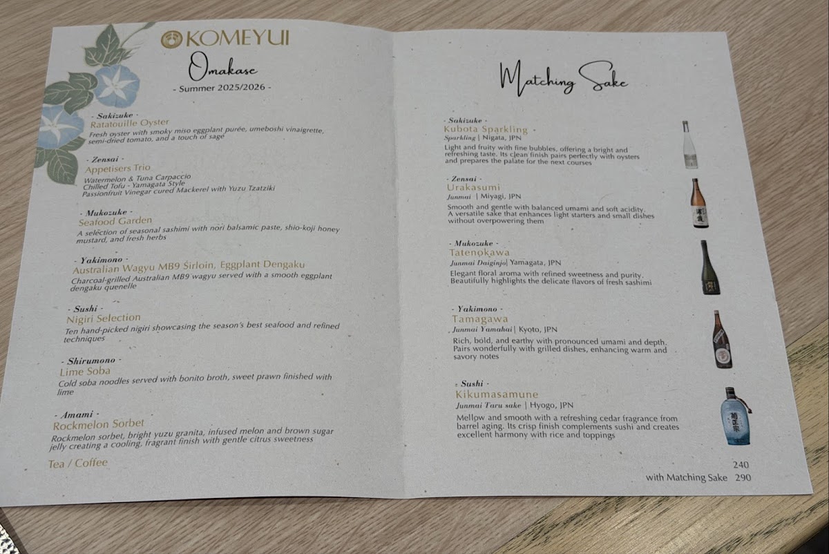 Menu Komeyui Japanese Restaurant - Brisbane-3